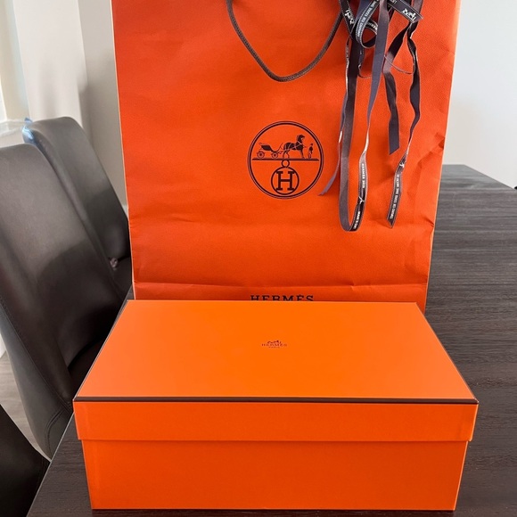 Hermès Orange Box and Bag with Ribbon - Picture 5 of 8